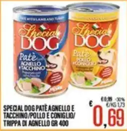 Supermercati EffePiù Special Dog Pâté Agnello e Tacchino offerta