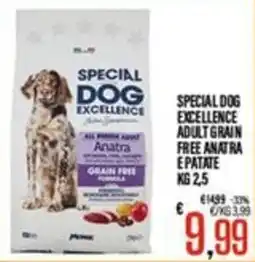 Supermercati EffePiù Special Dog Excellence Adult Grain Free Anatra offerta
