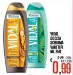 Supermercati EffePiù Vidal doccia schiuma vari tipi offerta