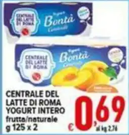 Iper Triscount Yogurt intero frutta/naturale offerta