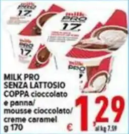 Iper Triscount Milk Pro senza lattosio coppa cioccolato offerta