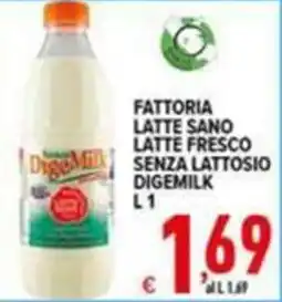 Iper Triscount Fattoria Latte Sano Latte Fresco Senza Lattosio Digemilk offerta