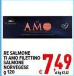 Iper Triscount Re Salmone ti amo filettino salmone norvegese offerta