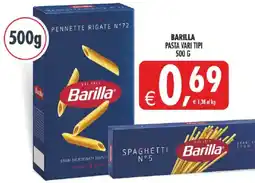 Deco Superstore Barilla pasta vari tipi offerta