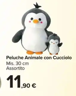 Carrefour Market Peluche Animale con Cucciolo offerta