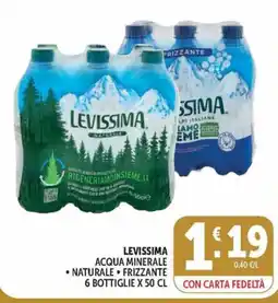 Deco Market Levissima acqua minerale naturale frizzante offerta