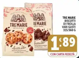 Deco Market Tre Marie biscotti di frolla offerta