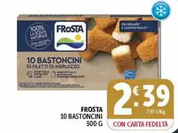 Deco Market Frosta 10 bastoncini di filetti di merluzzo offerta