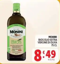 Deco Market Monini Bios Olio Extra Vergine di Oliva offerta