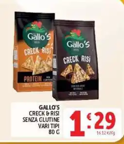 Deco Market Gallo's Creck & Risi senza glutine offerta