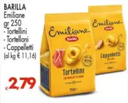 Despar Barilla Emiliane Tortellini offerta