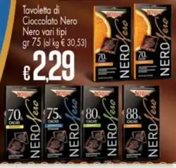 Despar Tavoletta di Cioccolato Nero Nero offerta
