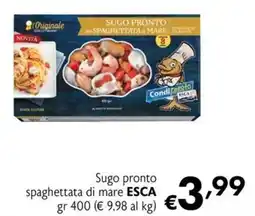 Eurospesa Sugo pronto spaghettata di mare CondiPresto offerta