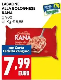 Kanguro Lasagne alla bolognese Rana offerta