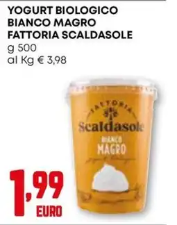 Kanguro Yogurt biologico bianco magro Fattoria Scaldasole offerta