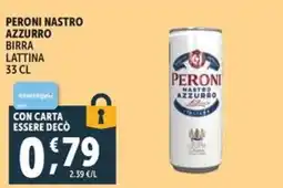 Deco Market Peroni Nastro Azzurro birra lattina offerta