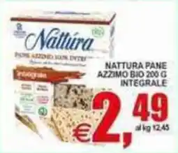 Pewex Nattura pane azzimo bio integrale offerta