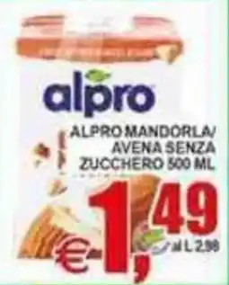 Pewex Alpro mandorla/avena senza zucchero offerta
