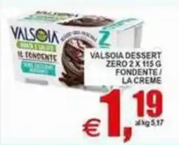 Pewex Valsòia dessert zero fondente offerta