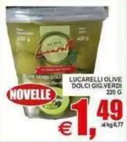 Pewex Lucarelli olive dolci gig.verdi offerta