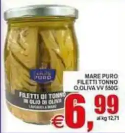 Pewex Mare Puro filetti di tonno in olio di oliva offerta