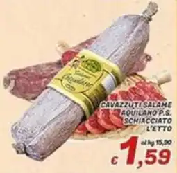 Idromarket Cavazzuti salame aquilano p.s. schiacciato offerta