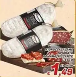 Idromarket Fiorucci salame spianata romana offerta