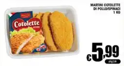 Sacoph Martini Cotolette di Pollo/Spinaci offerta