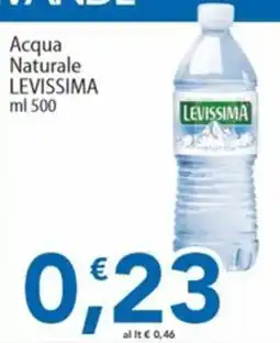Sidis Acqua Naturale Levissima offerta
