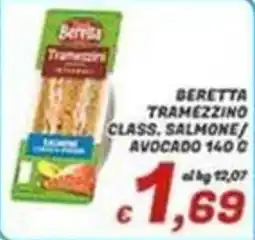 Idromarket Beretta tramezzino class. salmone/avocado offerta