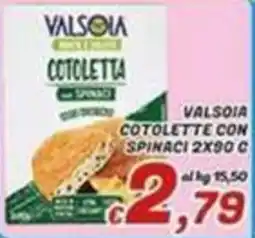 Idromarket Valsolia cotoletta con spinaci offerta