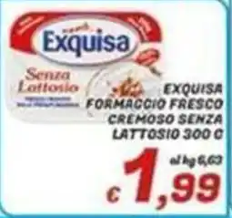 Idromarket Exquisa formaggio fresco cremoso senza lattosio offerta