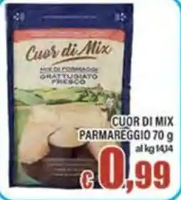Top Supermercati Cuor di Mix mix di formaggi grattugiato fresco offerta