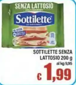 Top Supermercati Sottilette senza lattosio offerta