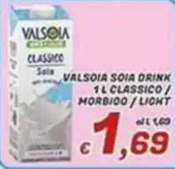 Idromarket Valsòia soia drink classico offerta
