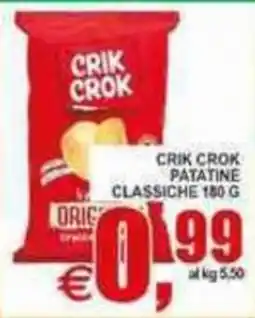 Pewex Crik Crok patatine classiche offerta