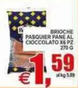 Pewex Brioche Pasquier pane al cioccolato offerta
