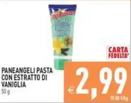 Pim Supermercati Paneangeli pasta con estratto di vaniglia offerta