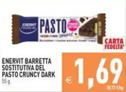 Pim Supermercati Enervit barretta sostitutiva del pasto crunchy dark offerta