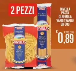 Supermercati EffePiù Divella pasta di semola varie trafile offerta