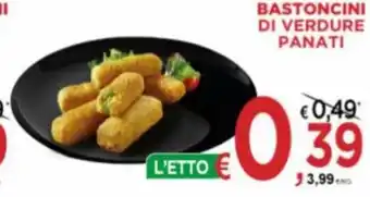 Bastoncini di verdure panati