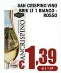 Sacoph San Crispino vino offerta