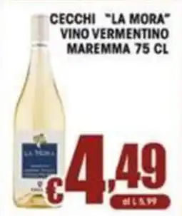 Sacoph Cecchi "La Mora" vino vermentino maremma offerta