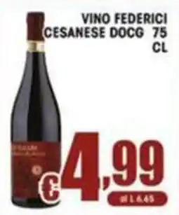 Sacoph Vino Federici Cesanese DOCG offerta