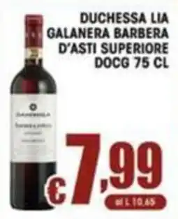 Sacoph Duchessa Lia Galanera Barbera d'Asti Superiore DOCG offerta