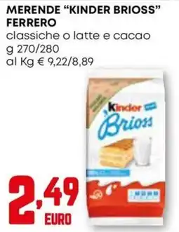 Kanguro Merende Kinder Brioss offerta