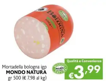 Mortadella bologna igp MONDO NATURA