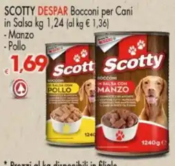 Despar Scotty Bocconi in Salsa con Manzo offerta