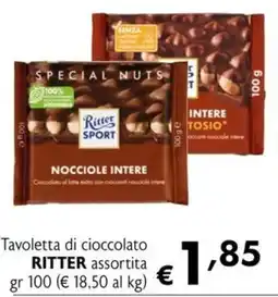 Eurospesa Tavoletta di cioccolato RITTER assortita offerta