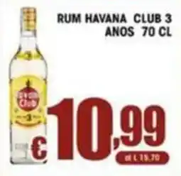 Sacoph Rum Havana Club 3 Años offerta